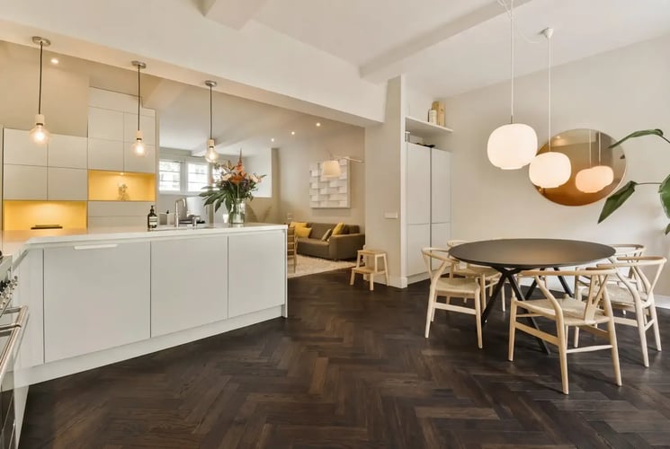 Multiplank eiken Hongaarse Punt - Orkney Noestarm Zwart