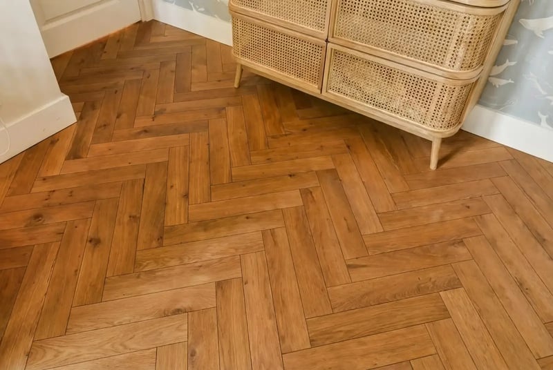 Multiplank eiken visgraat - Luzon Rustiek English color