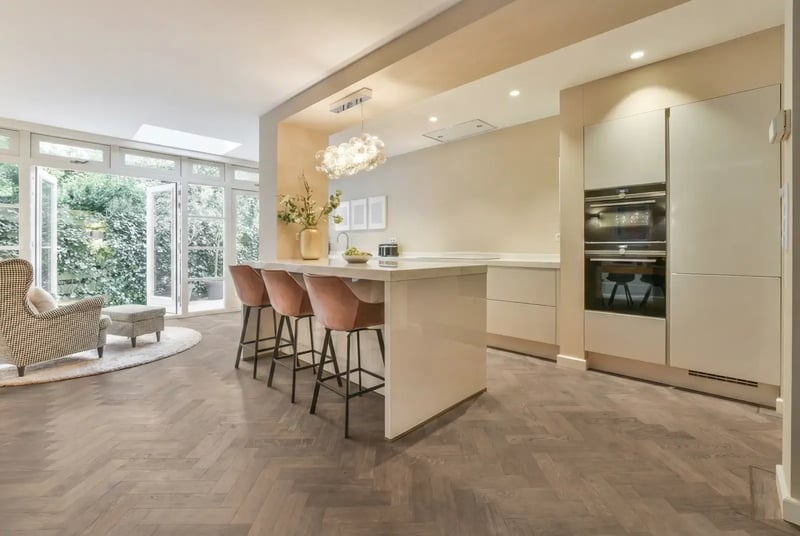 Multiplank eiken visgraat - Luzon Rustiek Greywash