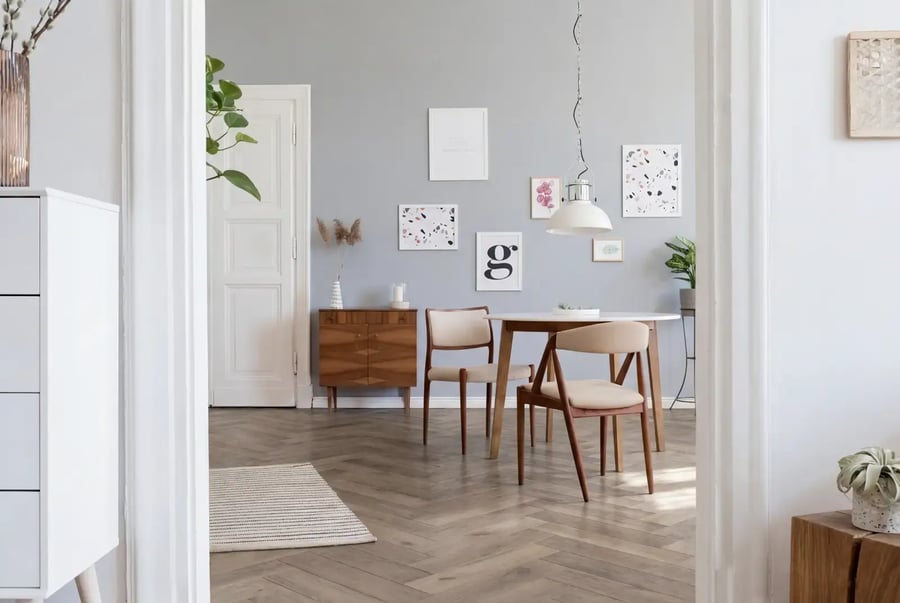 Multiplank eiken visgraat - Luzon Rustiek Greywash
