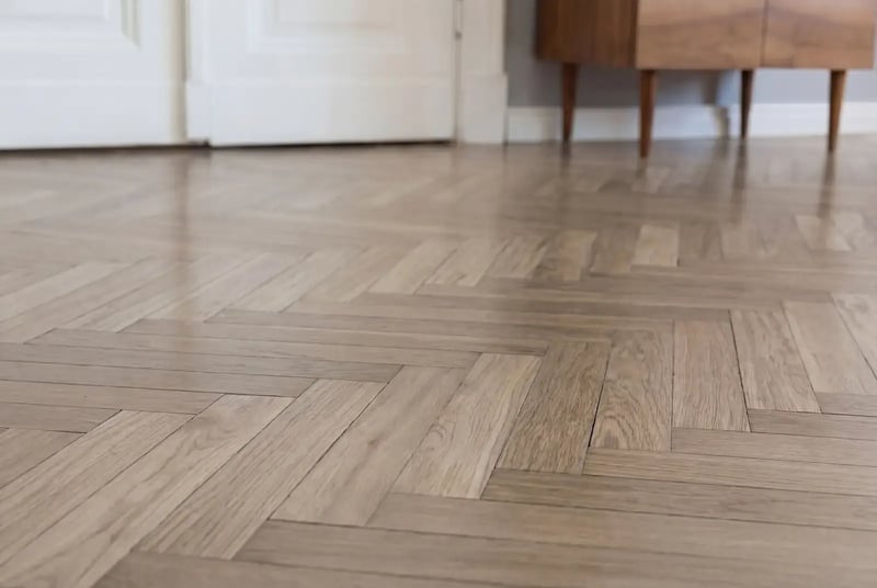 Multiplank eiken visgraat - Luzon Rustiek Greywash