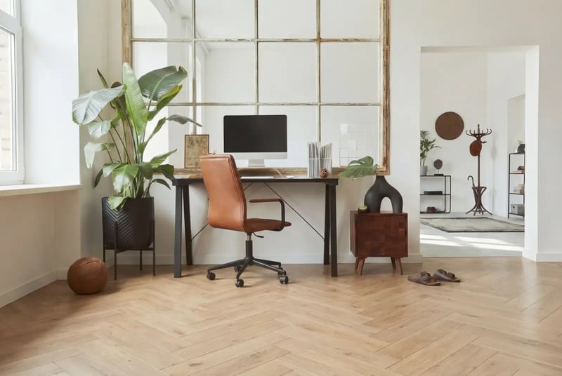 Multiplank eiken visgraat - Luzon Rustiek Weissgrund