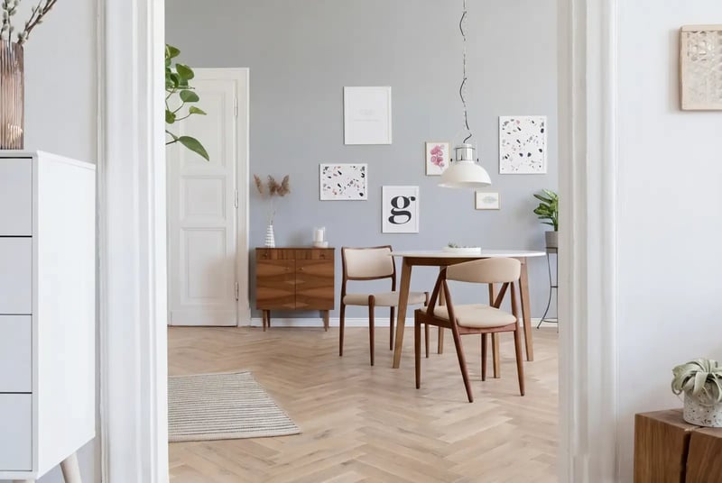 Multiplank eiken visgraat - Luzon Rustiek Weissgrund
