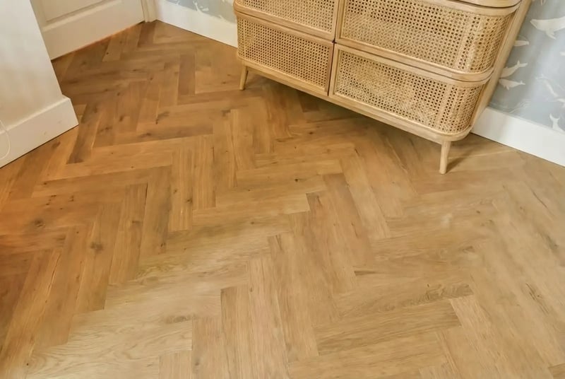 Multiplank eiken visgraat - Luzon Rustiek Whitewash