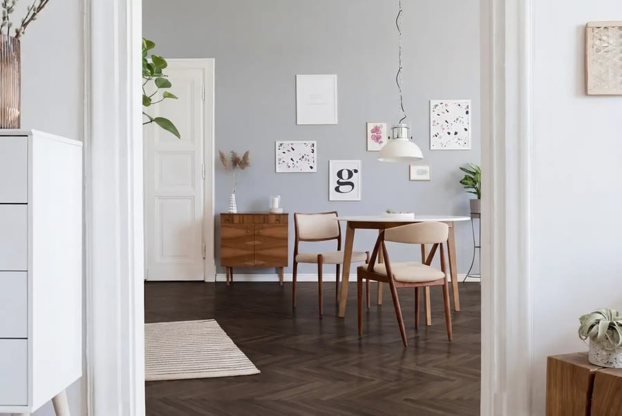 Multiplank eiken visgraat - Luzon Rustiek Zwart