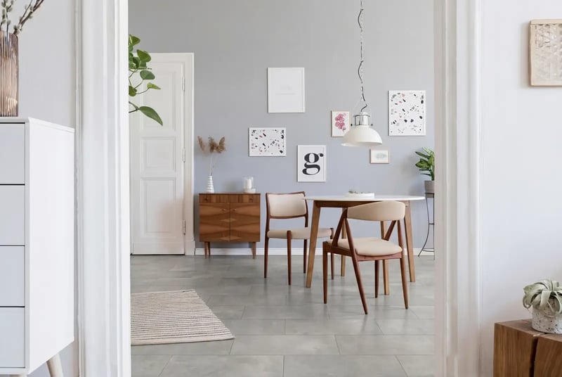 PVC click tegel - Cement Grey