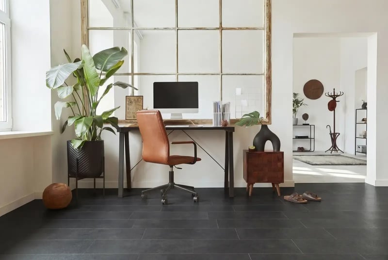 PVC click tegel - Dark Stone