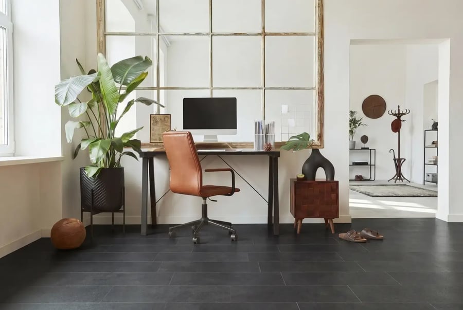 PVC click tegel - Dark Stone
