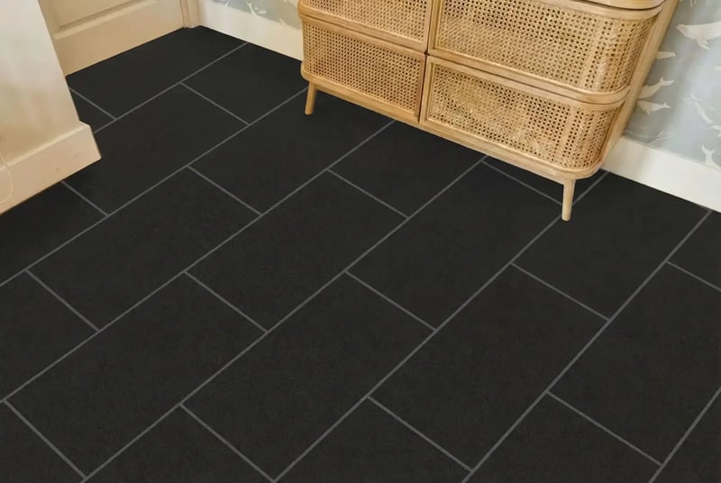 PVC click tegel - Dark Stone