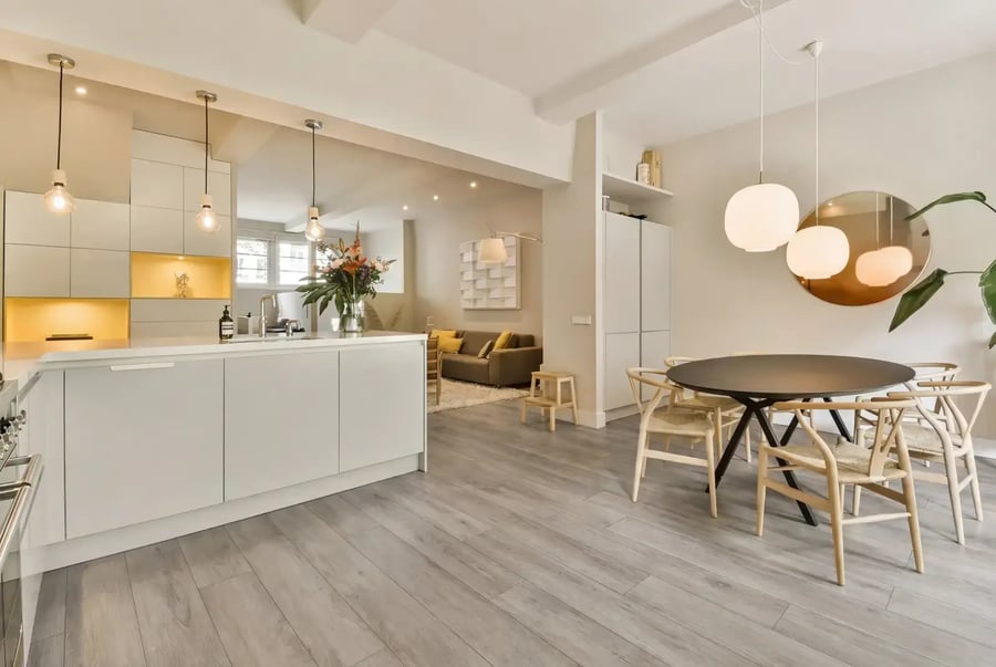 PVC plak plank - Soft Grey Rotterdam