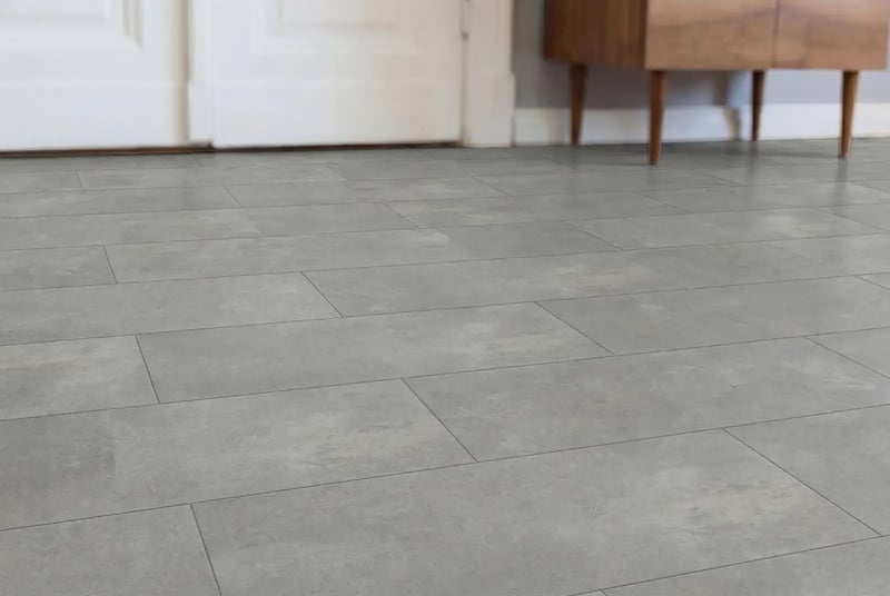 PVC plak tegel - Cement Grey