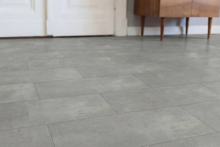 PVC plak tegel - Cement Grey