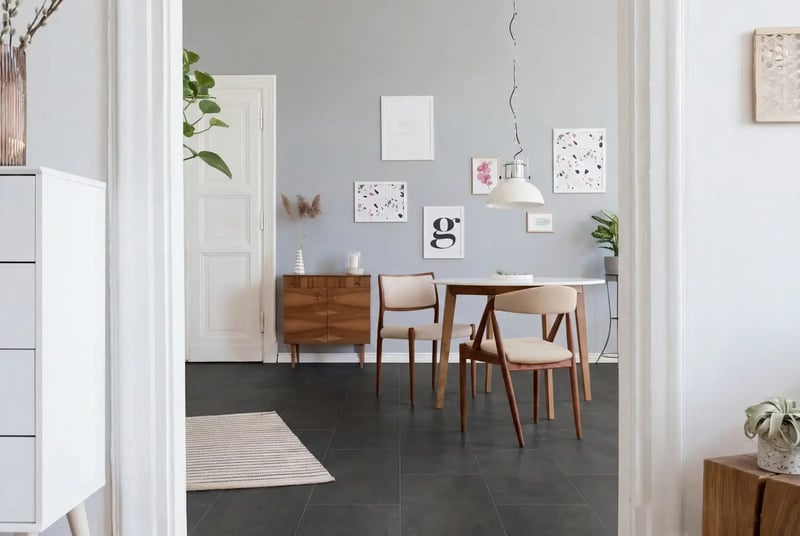 PVC plak tegel - Dark Stone
