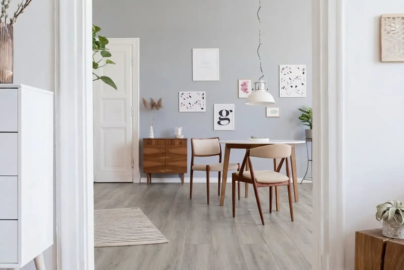 PVC plak plank - Soft Grey Rotterdam