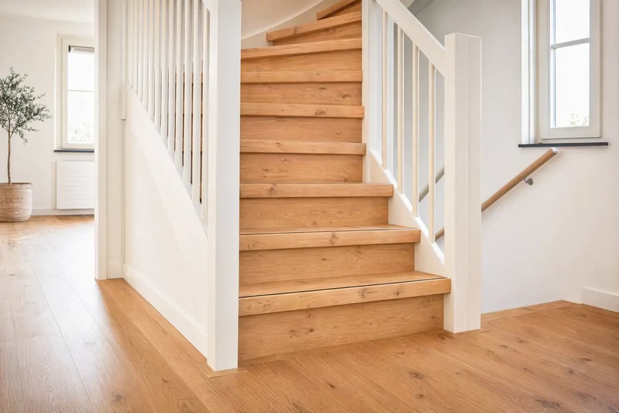 Traprenovatie Parket - Eiken Naturel
