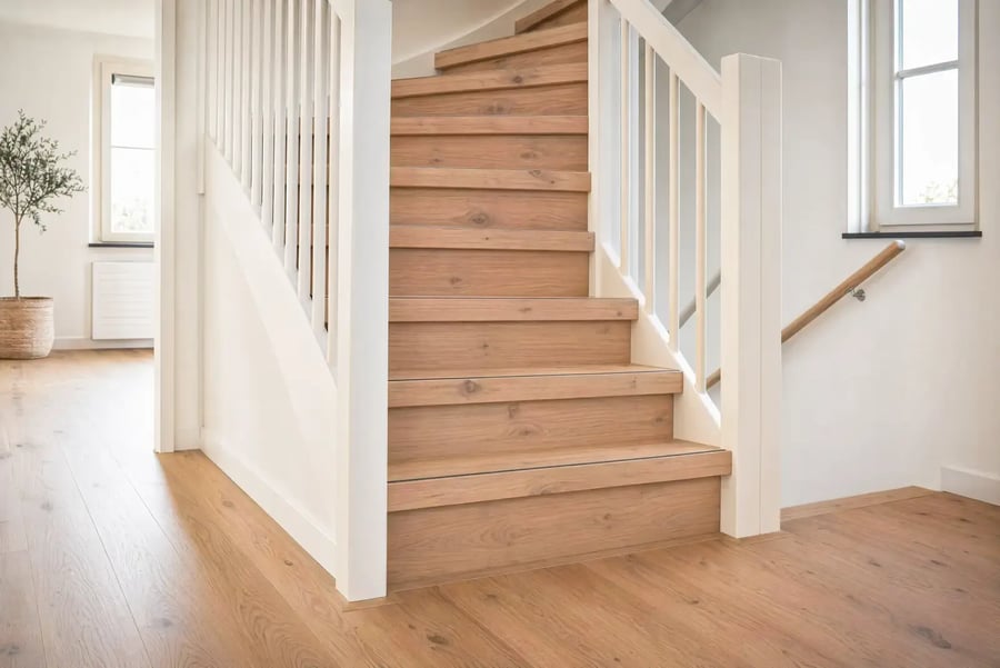 Traprenovatie Parket - Eiken Whitewash