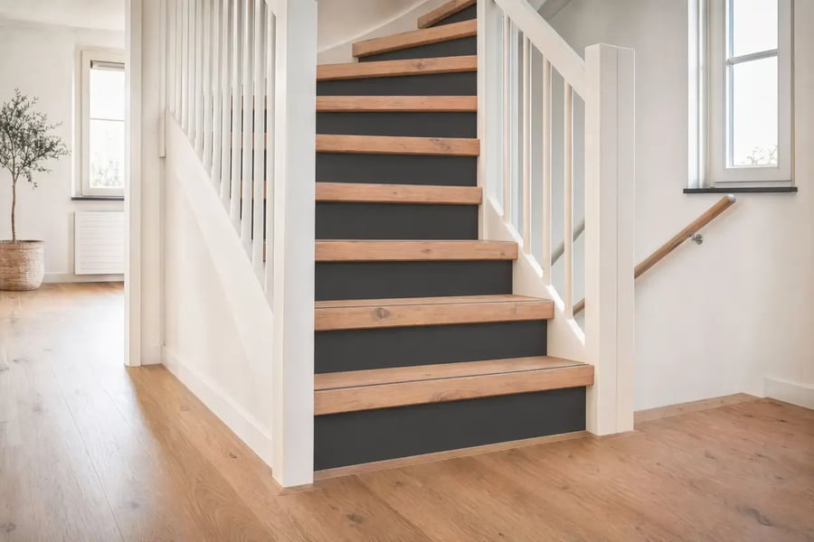 Traprenovatie Parket - Eiken Whitewash