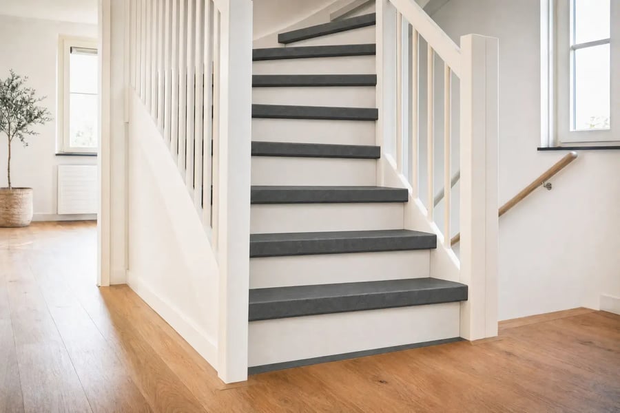 Dichte Traprenovatie PVC - Dark Stone Graniet