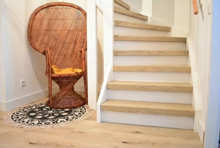 Dichte Traprenovatie PVC - Brushed Oak Madeira