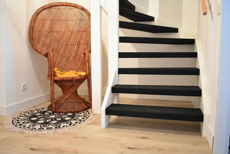 Open Traprenovatie PVC - Dark Stone Grafiet