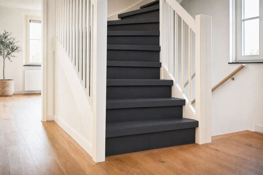 Dichte Traprenovatie PVC - Dark Stone Grafiet