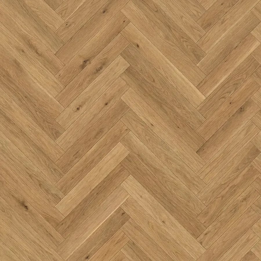 Lamelparket eiken visgraat - Okavango Noestarm Geborsteld Weissgrund