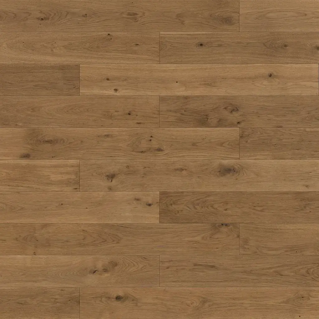 Staal van Multiplank eiken plank - Denali Rustiek Midden Bruin