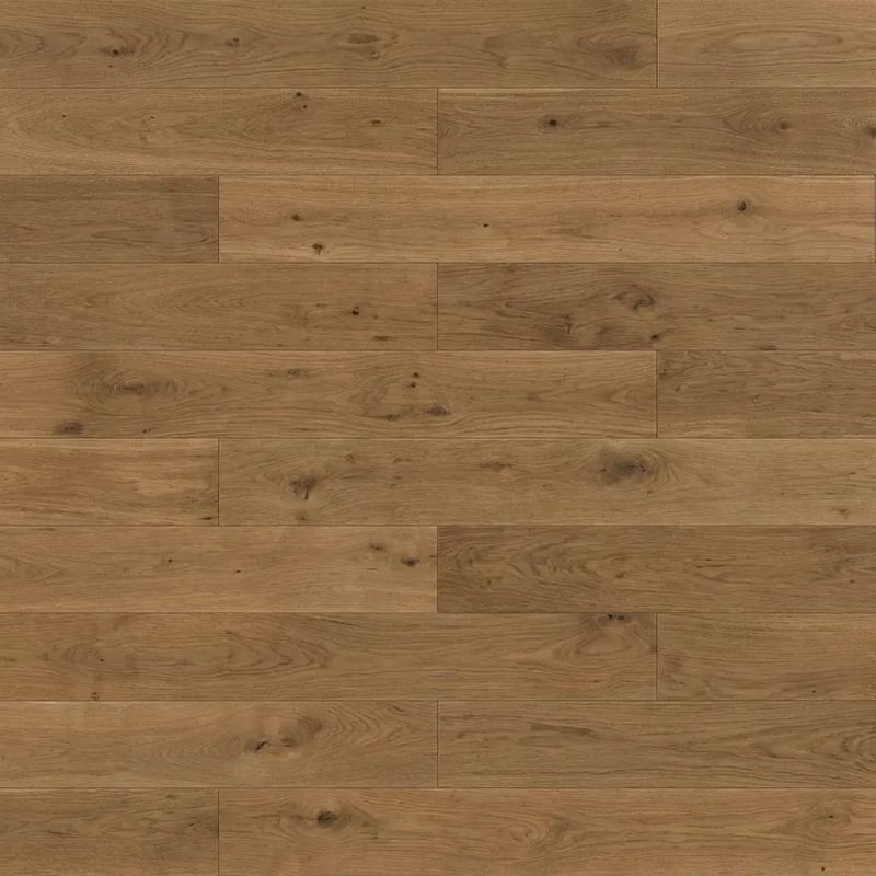 Multiplank eiken plank - Denali Rustiek Midden Bruin
