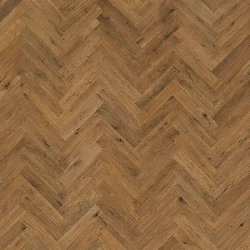 Multiplank eiken visgraat - Luzon Rustiek Midden Bruin