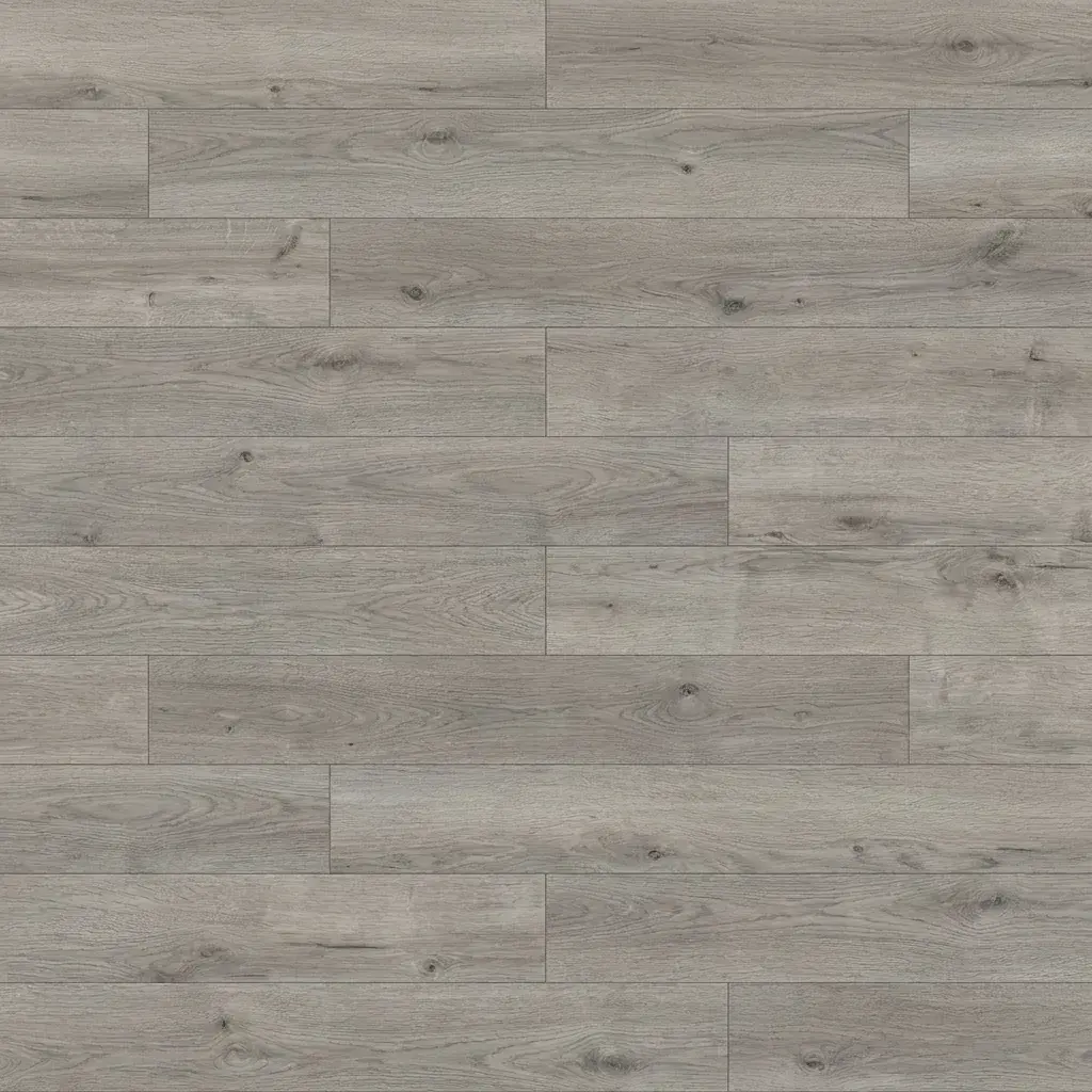 Staal van PVC click plank - Soft Grey Rotterdam