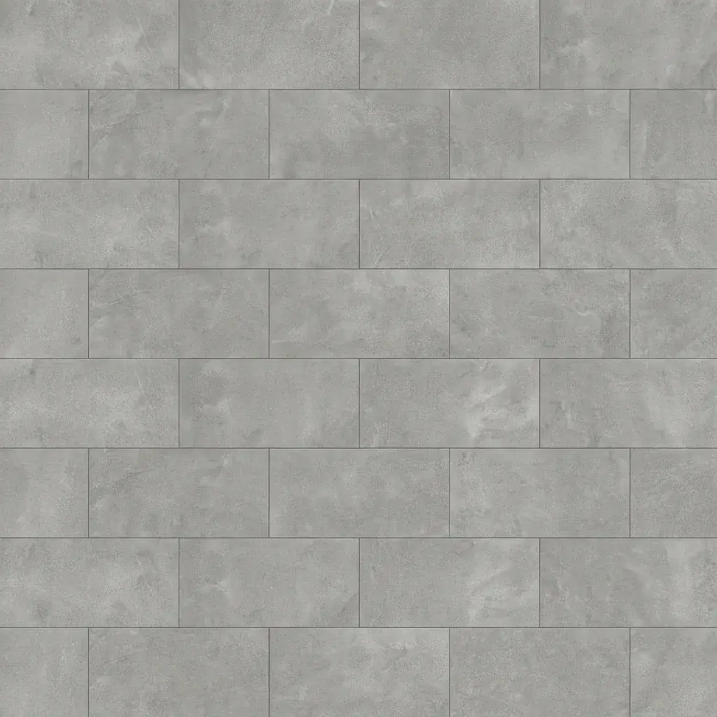 Staal van PVC click tegel - Cement Grey