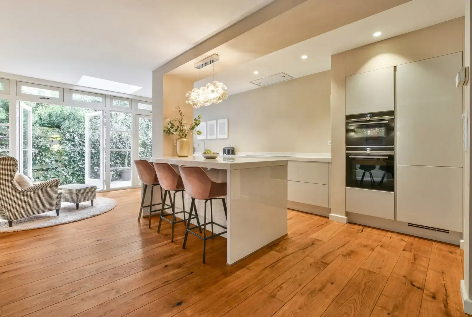 Lamelparket eiken plank - Groenland Oude Schoolvloer English Color