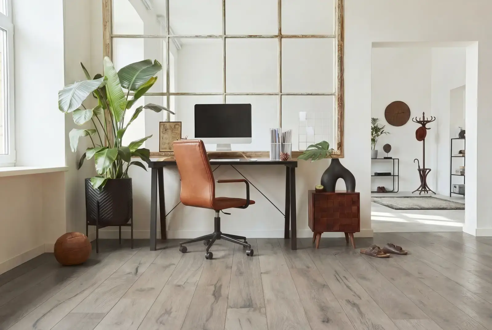 Lamelparket eiken plank - Groenland Oude Schoolvloer Greywash