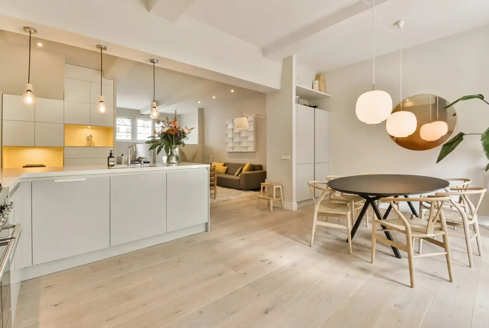 Lamelparket eiken plank - Groenland Oude Schoolvloer Krijtwit