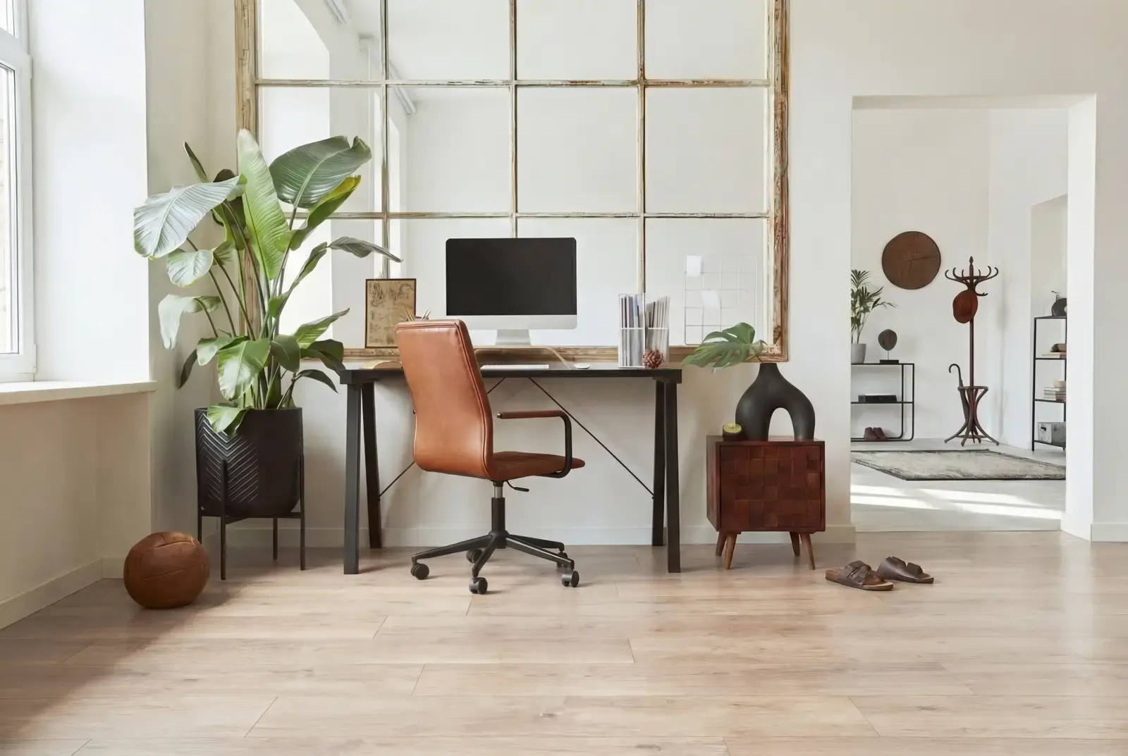 Lamelparket eiken plank - Groenland Oude Schoolvloer Krijtwit