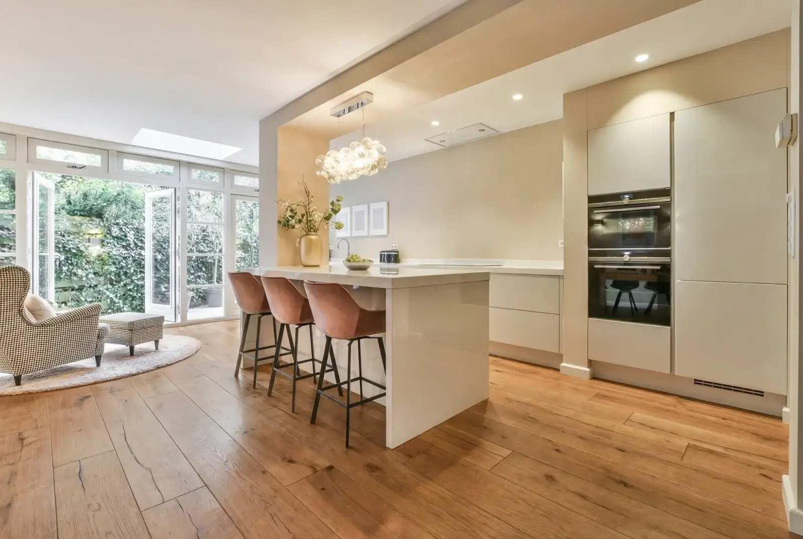 Lamelparket eiken plank - Groenland Oude Schoolvloer Midden Bruin