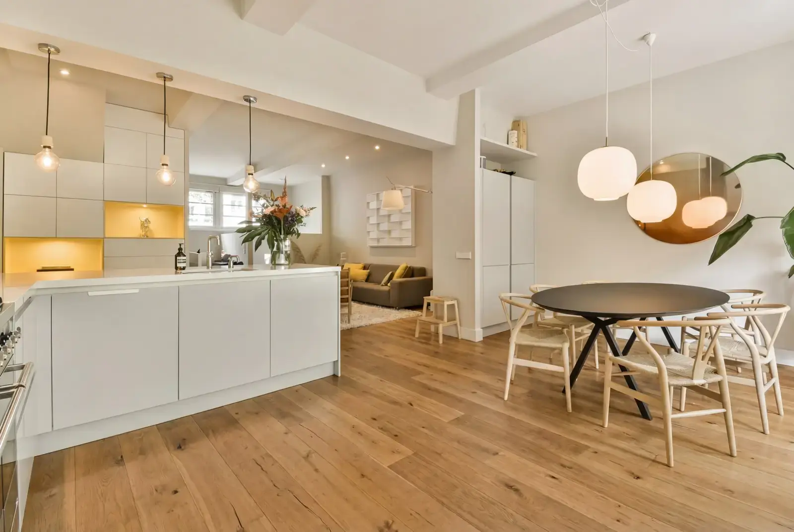 Lamelparket eiken plank - Groenland Oude Schoolvloer Midden Bruin