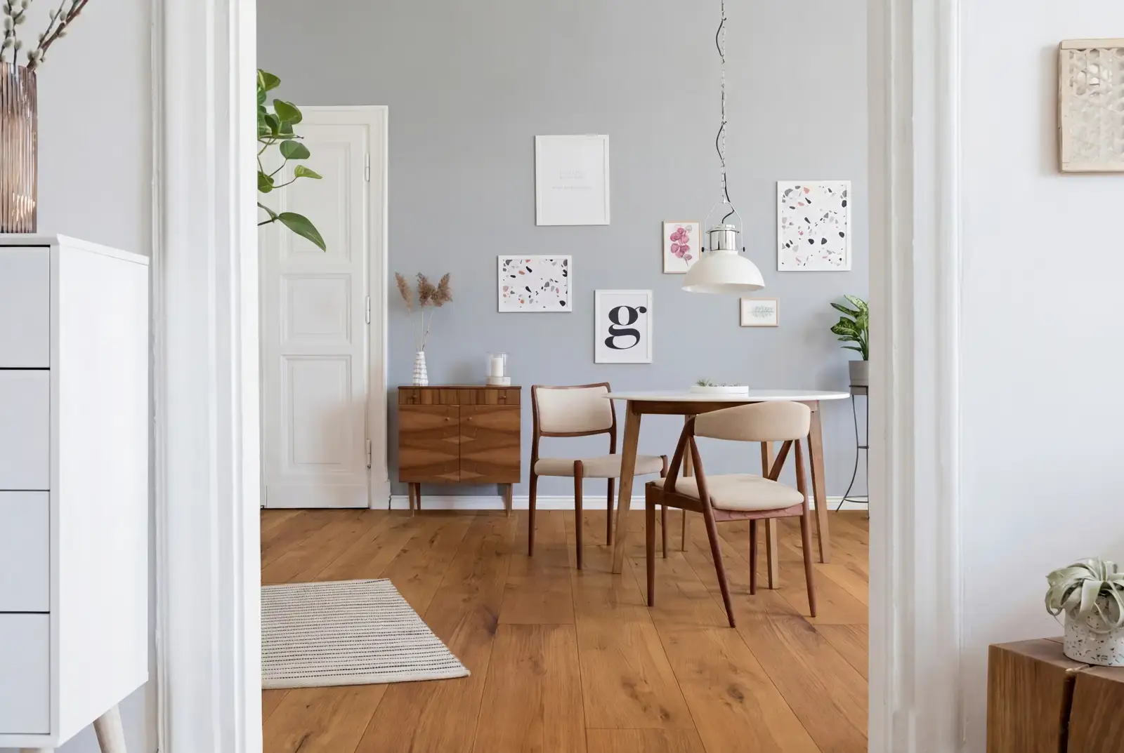 Lamelparket eiken plank - Groenland Oude Schoolvloer Midden Bruin