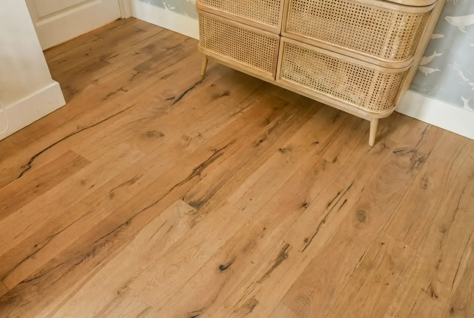 Lamelparket eiken plank - Groenland Oude Schoolvloer Midden Bruin