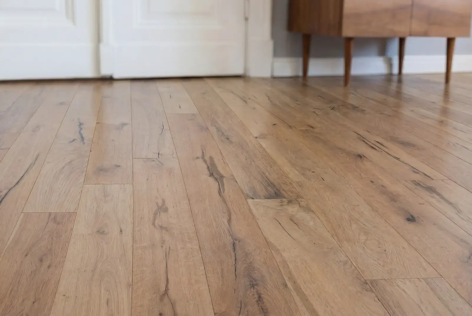 Lamelparket eiken plank - Groenland Oude Schoolvloer Smokey