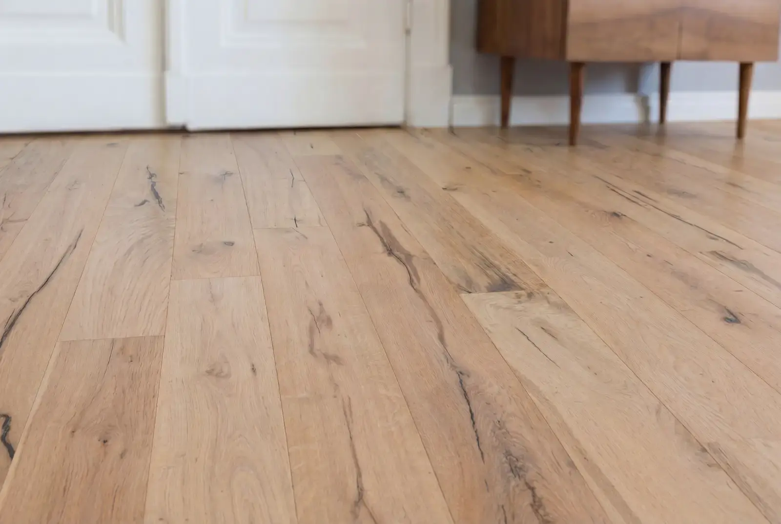 Lamelparket eiken plank - Groenland Oude Schoolvloer Weissgrund