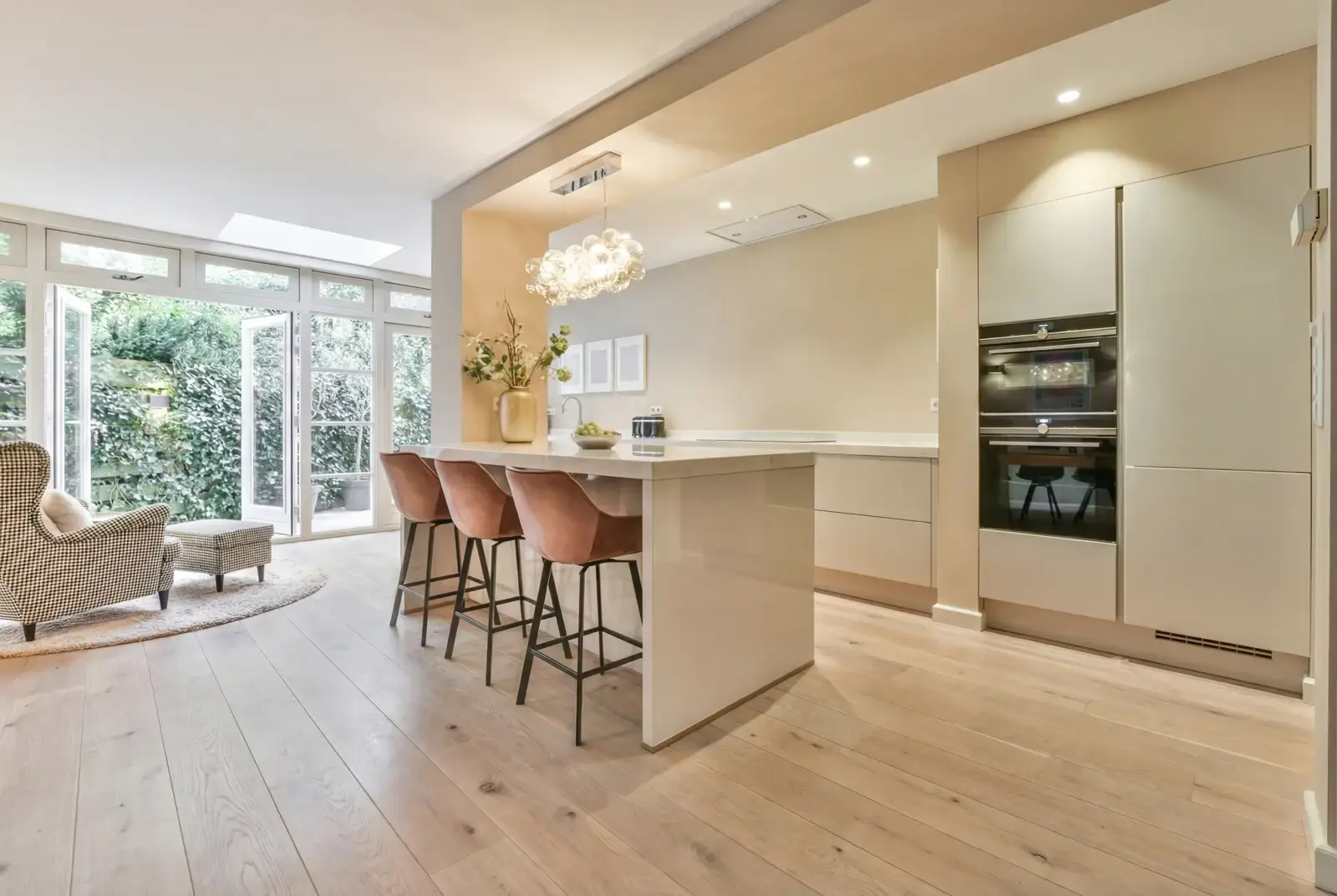 Lamelparket eiken plank - Groenland Oude Schoolvloer Whitewash