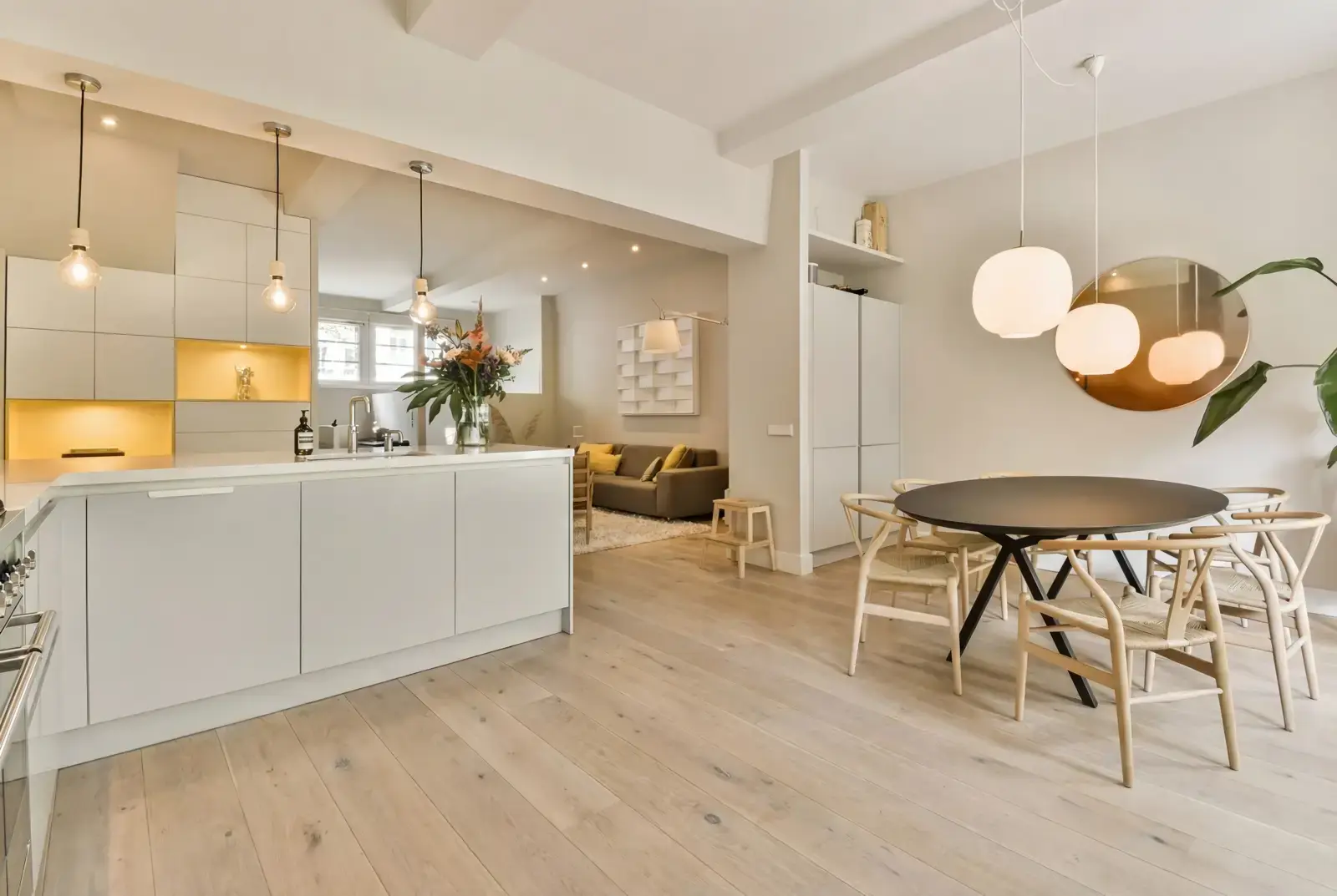 Lamelparket eiken plank - Groenland Oude Schoolvloer Whitewash