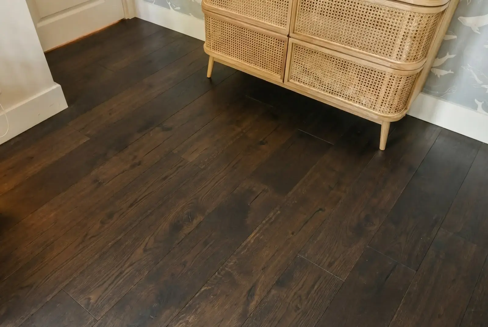 Lamelparket eiken plank - Groenland Oude Schoolvloer Zwart