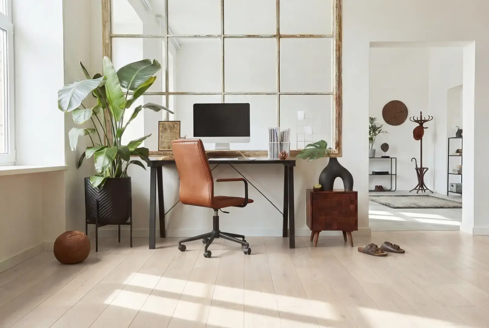 Lamelparket eiken plank - rustiek Sonorawoestijn Krijtwit