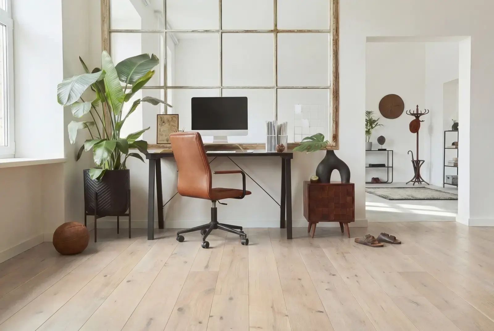 Lamelparket eiken plank - rustiek Sonorawoestijn Whitewash