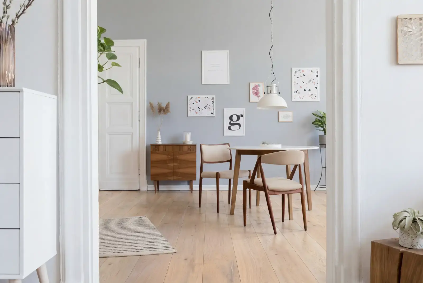 Lamelparket eiken plank - Sistan Noestarm Krijtwit