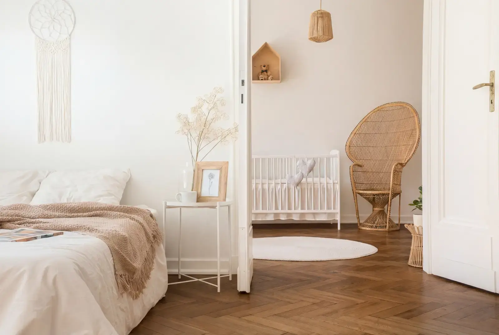 Lamelparket eiken visgraat - Okavango Noestarm Geborsteld Abdij