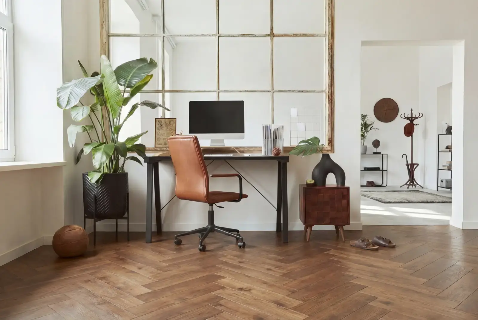 Lamelparket eiken visgraat - Okavango Noestarm Geborsteld Abdij