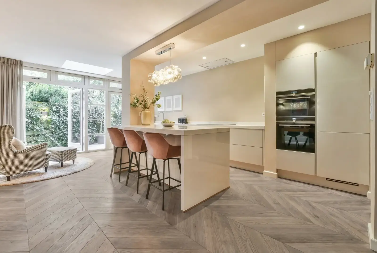 Multiplank eiken Hongaarse Punt - Orkney Noestarm Greywash